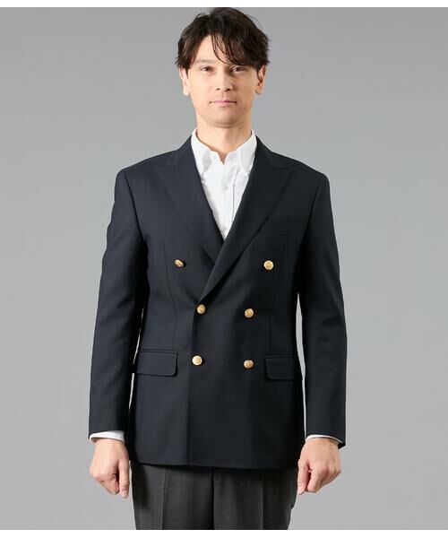 NEWYORKER / ニューヨーカー テーラードジャケット | HERITAGE CLOTH トロピカル ダブルブレストブレザー(セットアップ対応) | 詳細1