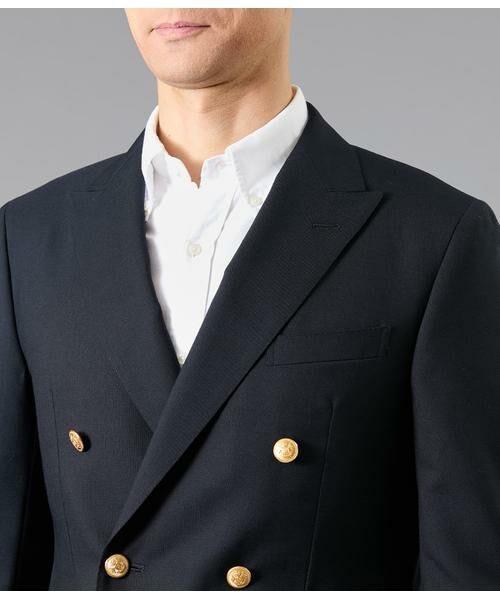 NEWYORKER / ニューヨーカー テーラードジャケット | HERITAGE CLOTH トロピカル ダブルブレストブレザー(セットアップ対応) | 詳細3