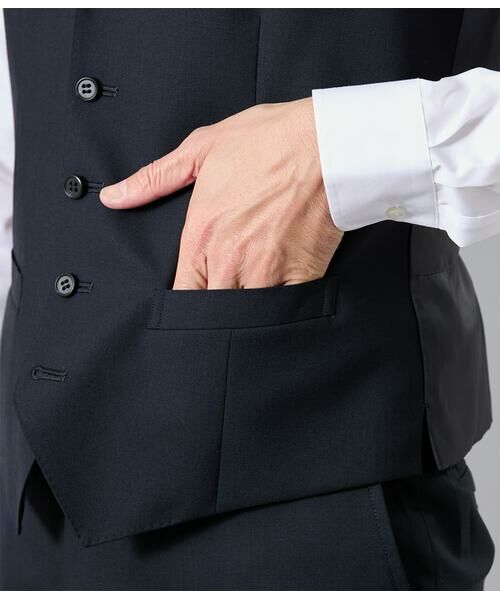 NEWYORKER / ニューヨーカー セットアップ | HERITAGE CLOTH トロピカル 襟付きオッドベスト(セットアップ対応) | 詳細4