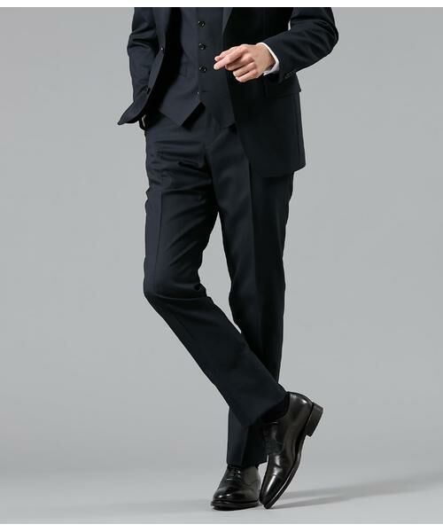 NEWYORKER / ニューヨーカー セットアップ | HERITAGE CLOTH トロピカル スラックス(セットアップ対応)（ネイビー）