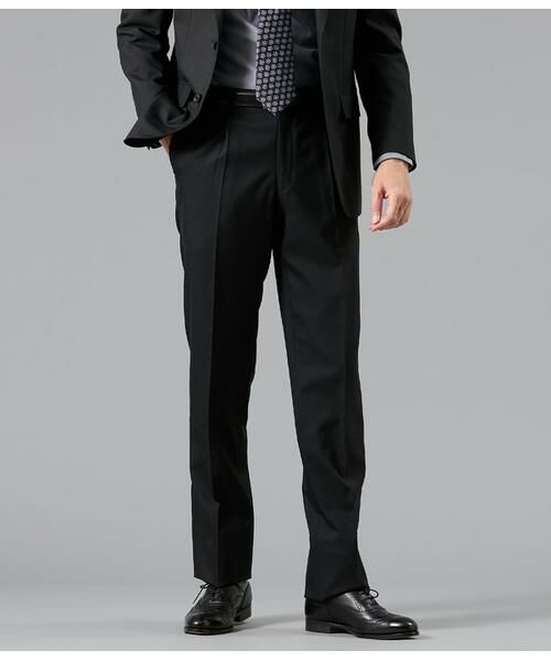 NEWYORKER / ニューヨーカー セットアップ | HERITAGE CLOTH トロピカル ワンタックスラックス(セットアップ対応)（グレー）