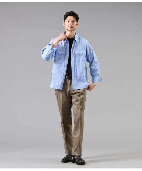 NEWYORKER / ニューヨーカー チノ・ワークパンツ | コットンチノ ワンタックパンツ | 詳細14