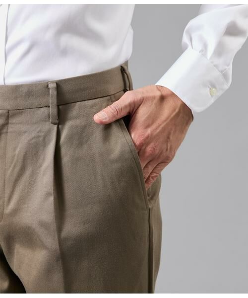 NEWYORKER / ニューヨーカー チノ・ワークパンツ | コットンチノ ワンタックパンツ | 詳細4