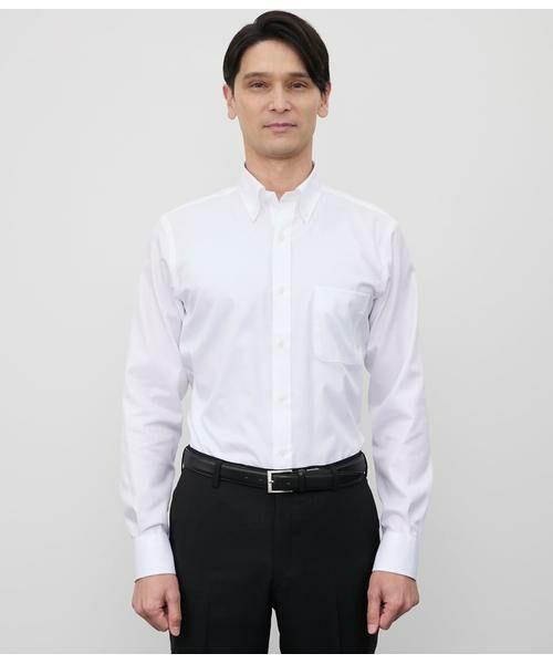 NEWYORKER / ニューヨーカー シャツ・ブラウス | NY CARE FREE・SUPIMA COTTON ツイル 長袖ボタンダウンシャツ | 詳細1