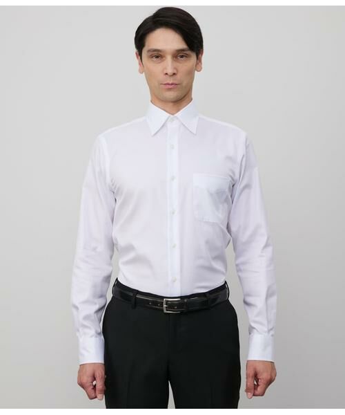 NEWYORKER / ニューヨーカー シャツ・ブラウス | NY CARE FREE・SUPIMA COTTON ツイル 長袖レギュラーカラーシャツ | 詳細1