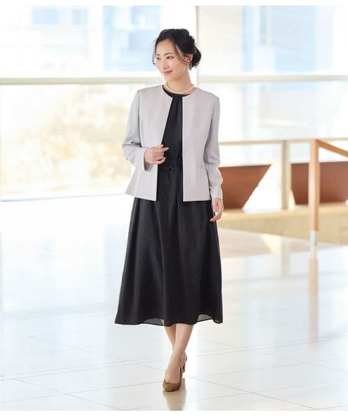 NEWYORKER / ニューヨーカー テーラードジャケット | シルキークロス ノーカラ―ジャケット | 詳細16