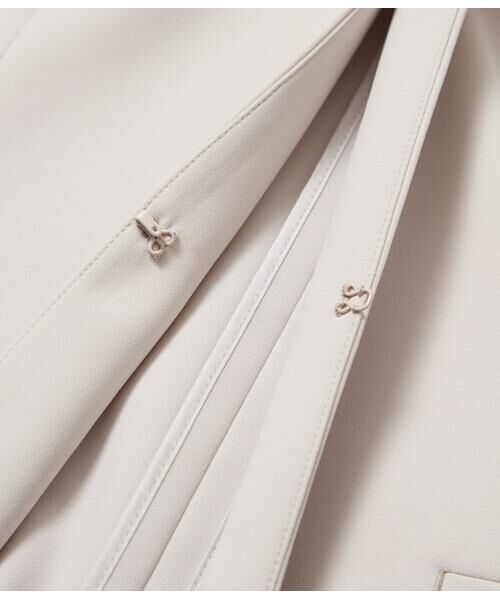 NEWYORKER / ニューヨーカー テーラードジャケット | シルキークロス ノーカラ―ジャケット | 詳細5