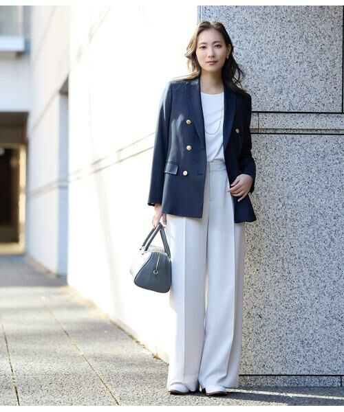 NEWYORKER / ニューヨーカー その他パンツ | シルキークロス 1タックワイドパンツ（ベージュ） | 詳細11