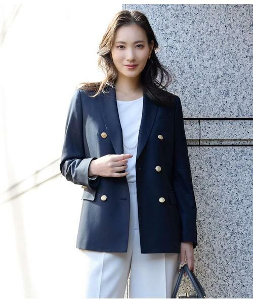 NEWYORKER / ニューヨーカー その他パンツ | シルキークロス 1タックワイドパンツ（ベージュ） | 詳細13