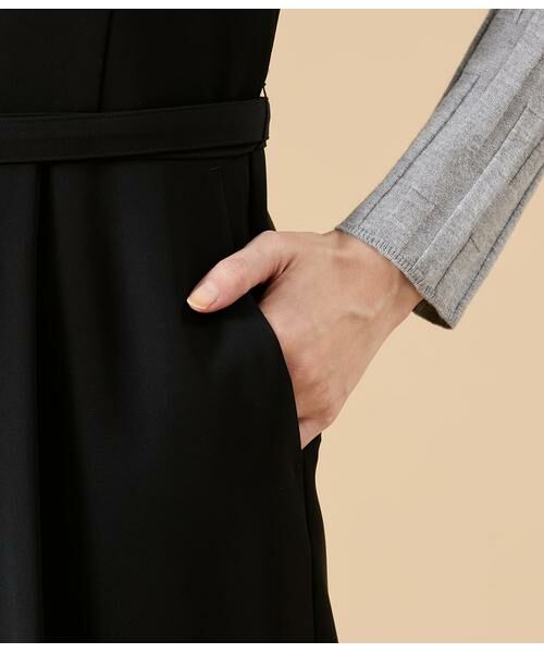 NEWYORKER / ニューヨーカー その他パンツ | ダブルサテン キーネックオールインワン | 詳細6