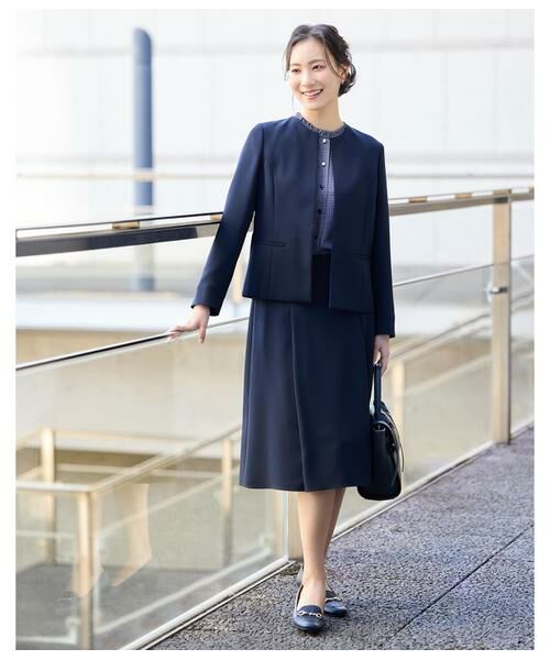 NEWYORKER / ニューヨーカー シャツ・ブラウス | ジオメトリックプリント スタンドフリルブラウス | 詳細11