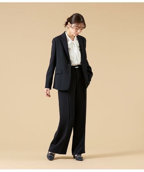 NEWYORKER / ニューヨーカー シャツ・ブラウス | ライトデシン 長袖ボウタイブラウス | 詳細6