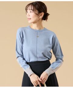 NEWYORKER / ニューヨーカー ニット・セーター | ウール天竺 バイカラーニットプルオーバー