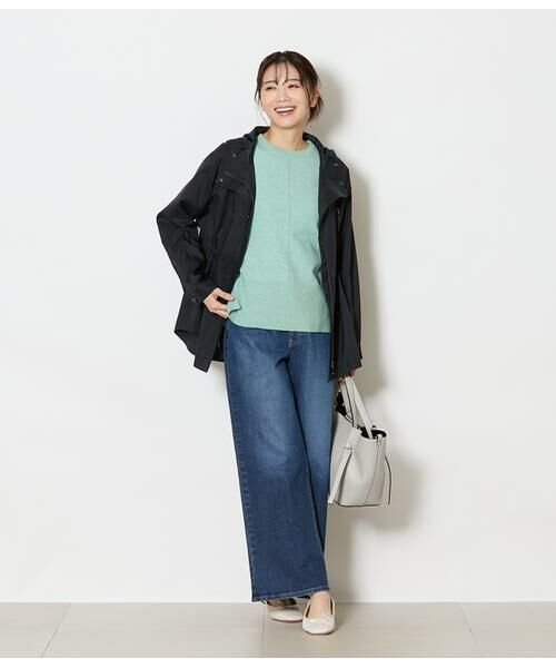 NEWYORKER / ニューヨーカー ニット・セーター | ウール天竺 バイカラーニットプルオーバー | 詳細19