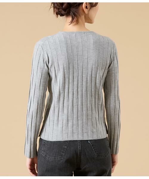 NEWYORKER / ニューヨーカー ニット・セーター | レーヨンポリエステルリブ サイドボタンニットプルオーバー | 詳細2