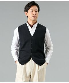 NEWYORKER / ニューヨーカー ベスト | Vネック 前開きニットベスト