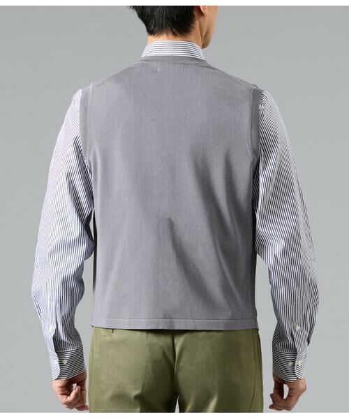 NEWYORKER / ニューヨーカー ベスト | Vネック 前開きニットベスト | 詳細2