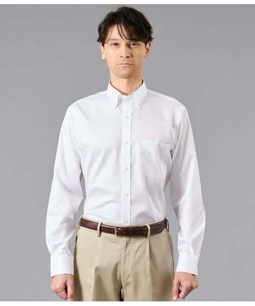 NEWYORKER / ニューヨーカー シャツ・ブラウス | NY CARE FREE・SUPIMA COTTON ダイヤドビー 長袖ボタンダウンシャツ | 詳細1