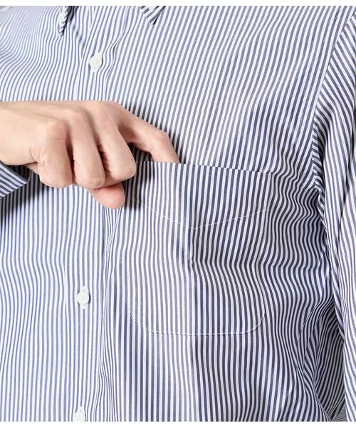 NEWYORKER / ニューヨーカー シャツ・ブラウス | NY CARE FREE・SUPIMA COTTON ロンドンストライプ 長袖ボタンダウンシャツ | 詳細3