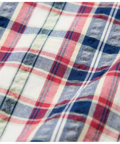 NEWYORKER / ニューヨーカー シャツ・ブラウス | サッカー デジタルミックスカラーチェック 長袖ショートボタンダウンシャツ | 詳細7