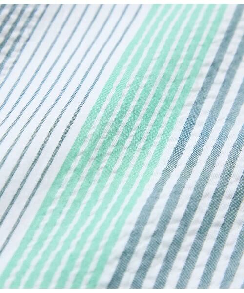 NEWYORKER / ニューヨーカー シャツ・ブラウス | サッカー マルチストライプ 長袖ショートボタンダウンシャツ | 詳細6
