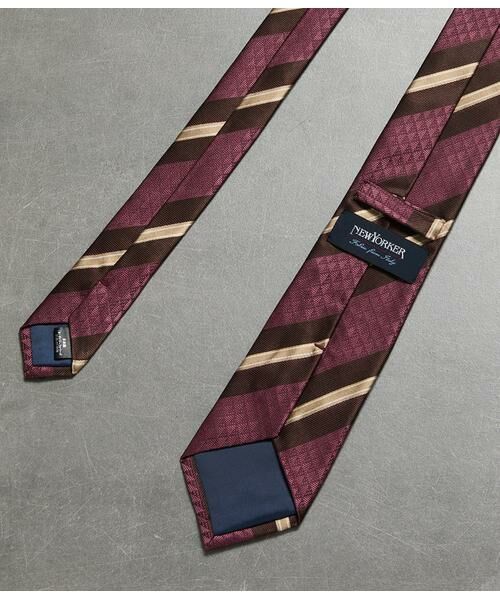 NEWYORKER / ニューヨーカー ネクタイ | Mantero ジオメトリックストライプ ネクタイ | 詳細2