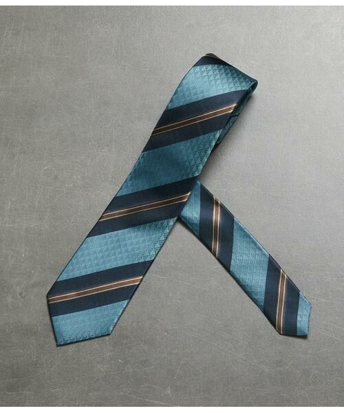 NEWYORKER / ニューヨーカー ネクタイ | Mantero ジオメトリックストライプ ネクタイ | 詳細4