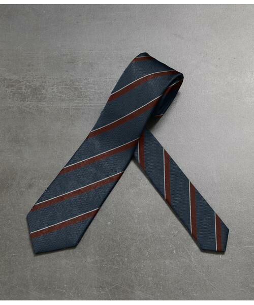 NEWYORKER / ニューヨーカー ネクタイ | ピンチェック×ストライプ ネクタイ | 詳細1