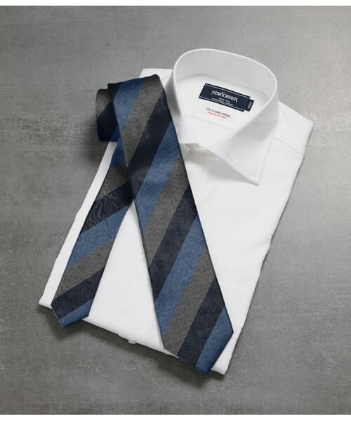 NEWYORKER / ニューヨーカー ネクタイ | ムリネストライプ ネクタイ（ネイビー）