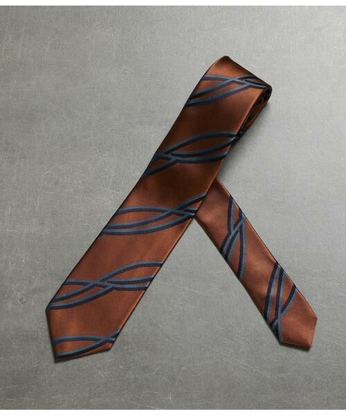 NEWYORKER / ニューヨーカー ネクタイ | ウェーブストライプ ネクタイ | 詳細1