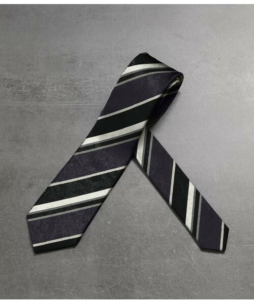 NEWYORKER / ニューヨーカー ネクタイ | ミックスモチーフストライプ ネクタイ | 詳細4