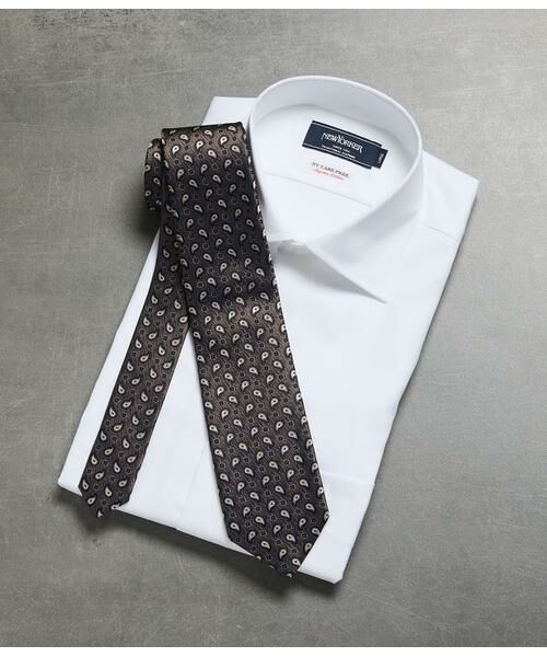 NEWYORKER / ニューヨーカー ネクタイ | ムリネペイズリー ネクタイ（キャメル）