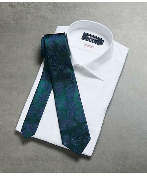 NEWYORKER / ニューヨーカー ネクタイ | バタフライシャンブレー ネクタイ（ボトルグリーン）