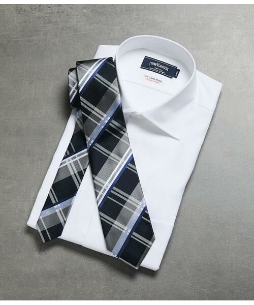 NEWYORKER / ニューヨーカー ネクタイ | マルチカラーチェック ネクタイ（ネイビー）