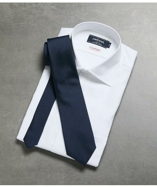 NEWYORKER / ニューヨーカー ネクタイ | インディゴカラー ソリッド ネクタイ（ネイビー）