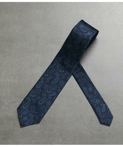 NEWYORKER / ニューヨーカー ネクタイ | インディゴカラー ペイズリー ネクタイ | 詳細1