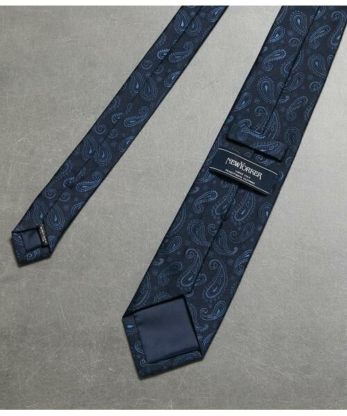 NEWYORKER / ニューヨーカー ネクタイ | インディゴカラー ペイズリー ネクタイ | 詳細2