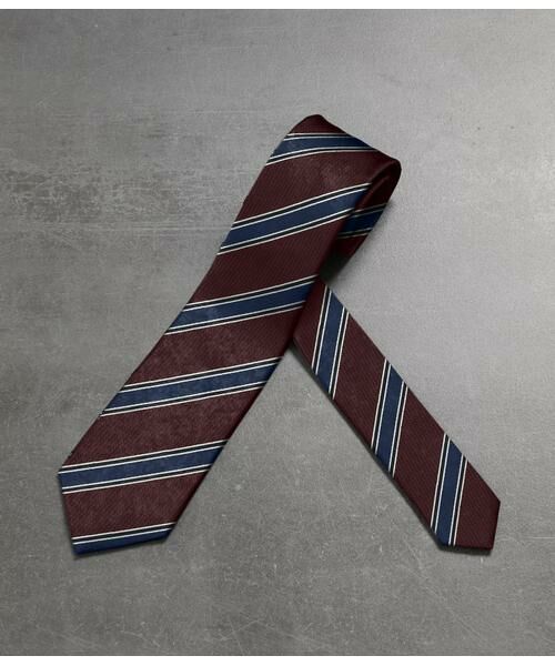 NEWYORKER / ニューヨーカー ネクタイ | バスケット ストライプ ネクタイ | 詳細4