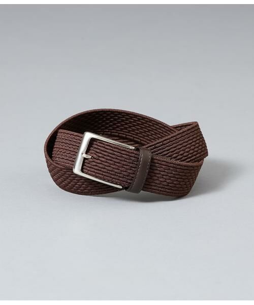 NEWYORKER / ニューヨーカー ベルト・サスペンダー | スキンメッシュ ベルト（ダークブラウン）