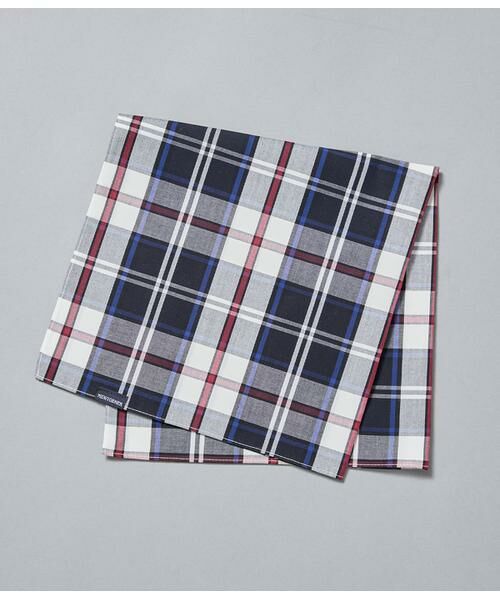 NEWYORKER / ニューヨーカー ハンカチ | Easy Care ニューヨーカータータン ハンカチ（ネイビー）