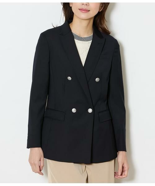 NEWYORKER / ニューヨーカー テーラードジャケット | ウールオックス ダブルブレストブレザー | 詳細1