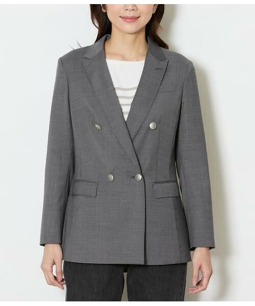 NEWYORKER / ニューヨーカー テーラードジャケット | ウールオックス ダブルブレストブレザー | 詳細14