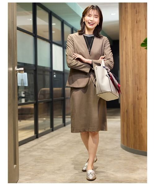 NEWYORKER / ニューヨーカー テーラードジャケット | ウールピンヘッド 1釦カラーレスジャケット | 詳細13