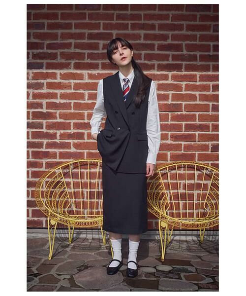 NEWYORKER / ニューヨーカー テーラードジャケット | ブライトツイル ピークドラペルダブルブレストジレ | 詳細19