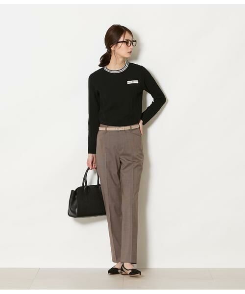 NEWYORKER / ニューヨーカー スラックス・ドレスパンツ | ウールピンヘッド テーパードパンツ | 詳細19