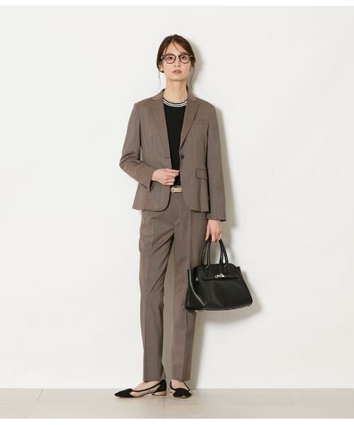 NEWYORKER / ニューヨーカー スラックス・ドレスパンツ | ウールピンヘッド テーパードパンツ | 詳細20