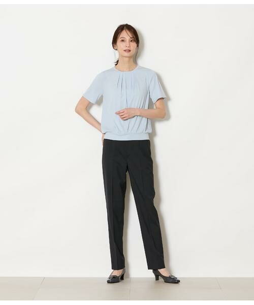NEWYORKER / ニューヨーカー スラックス・ドレスパンツ | ウールピンヘッド テーパードパンツ | 詳細8