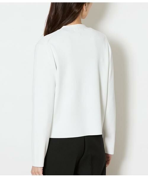 NEWYORKER / ニューヨーカー ニット・セーター | レーヨンナイロン総針 カラーレスニットジャケット | 詳細2