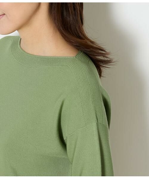 NEWYORKER / ニューヨーカー ニット・セーター | TCホールガーメント(R)  ボートネックニットプルオーバー | 詳細3