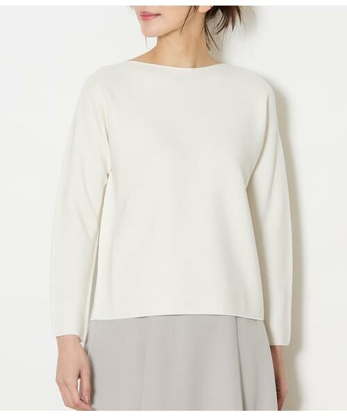 NEWYORKER / ニューヨーカー ニット・セーター | TCホールガーメント(R)  ボートネックニットプルオーバー | 詳細6